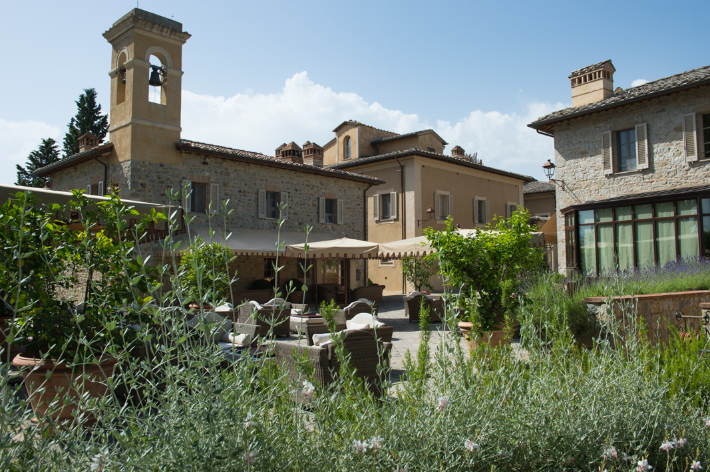 The Borgo with spa on the right.