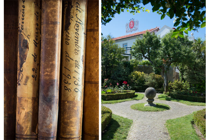 Record books and garden at Taylor's.