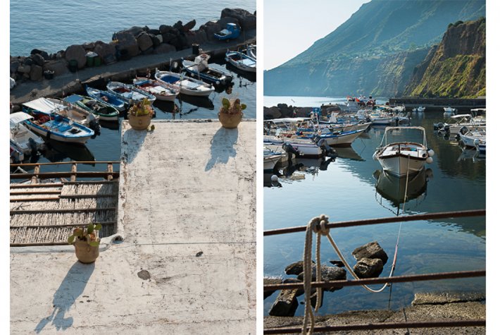 Fishing port at Malfa.