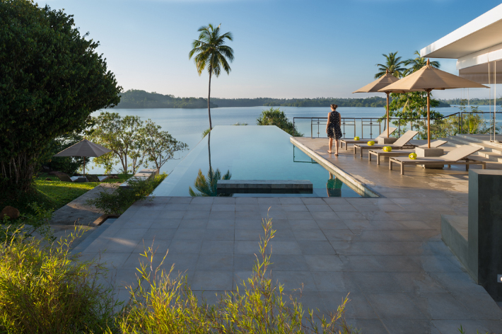 pool and lounge area