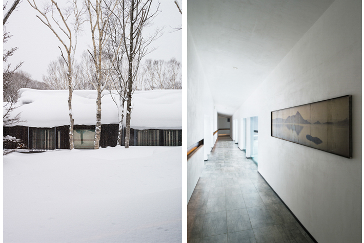 hallway on courtyard