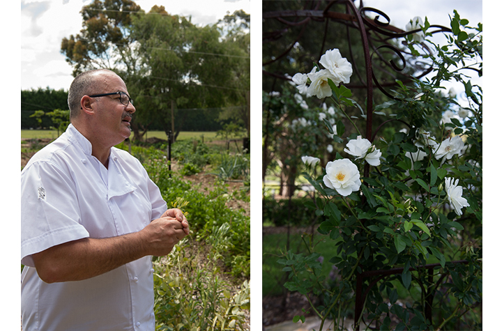 Chef Marco in the garden