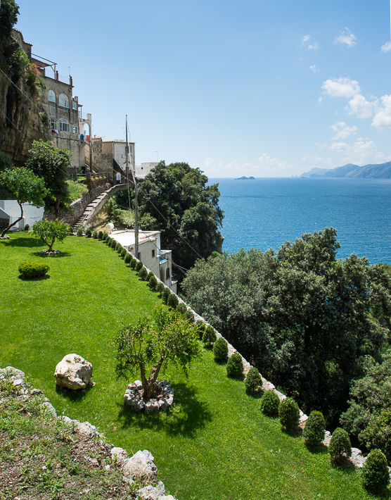 Casa Angelina garden and Gulf of Salerno