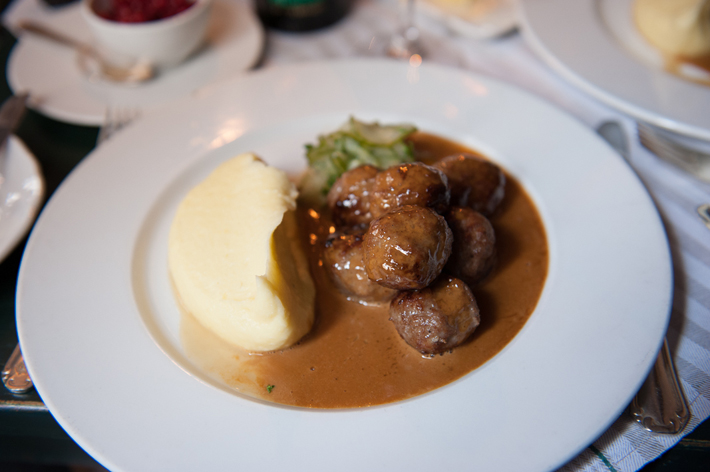 meatballs at Den Gyldene Freden