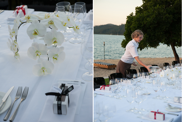 table setting dinner Qualia