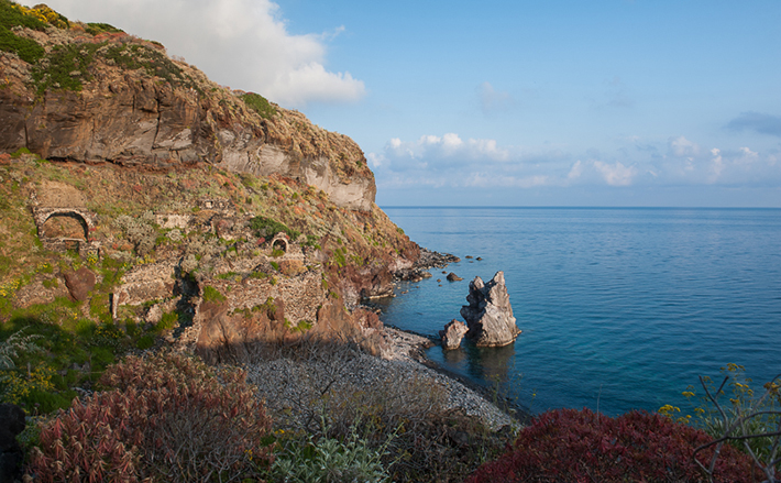 Ancient foundations, Malfa, Salina, Aeolian Islands.