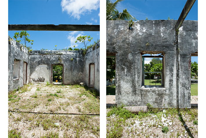 Walls of old house, Rarotonga, Cook islands