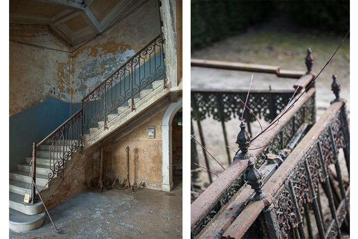 Empty building, Venice; cemetery, Copenhagen