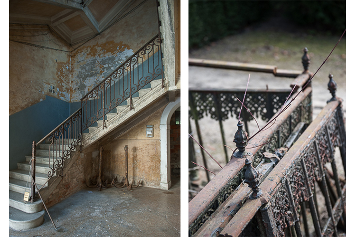 Empty building, Venice; cemetery, Copenhagen