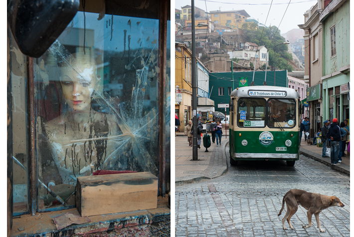 el plano, trolley bus