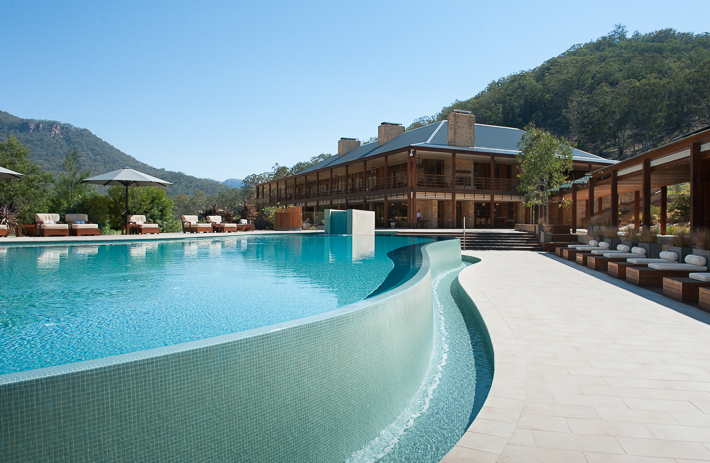 pool with main building in background