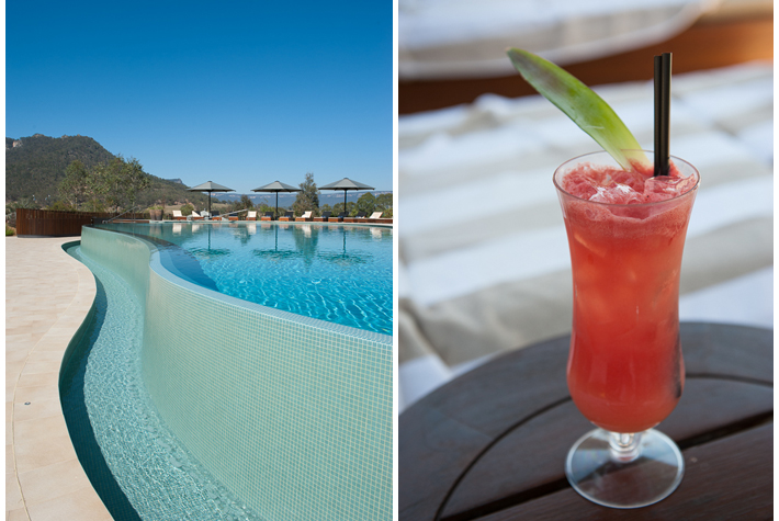 mocktail by the pool